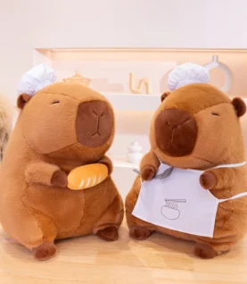 30cm/11.8inch Chef Capybara Plush Toys Cute Capybara Stuffed Animals Soft Cook Capybara Plushies Dolls Ideal Gifts For Kids Toys