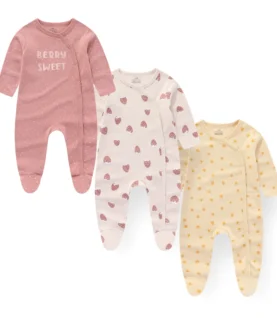 Kiddiezoom 3 Pcs/Lot Autumn Winter Unisex Cartoon Long Sleeve Baby Boy Girl Romper 100%Cotton Soft Newborn Jumpsuits Clothing