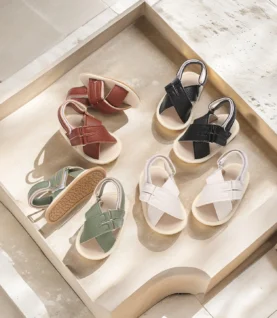 Fashionable Summer 0-18M Baby Sandals With PU Upper High-Quality Soft Sole Anti Slip Exposed Toes Outdoor First Time Walkin
